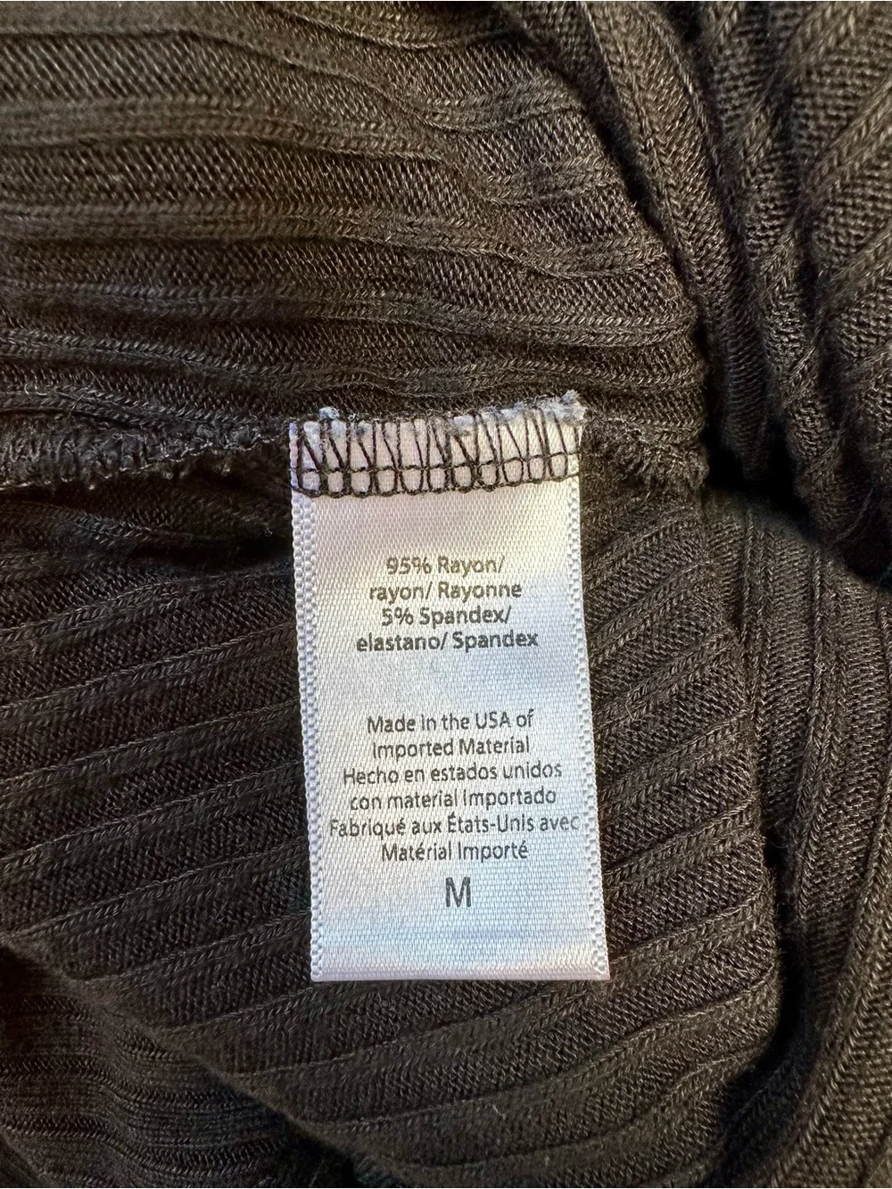 Beyond Yoga Draw the Line Ribbed Wide Leg Jumpsuit Black Medium
